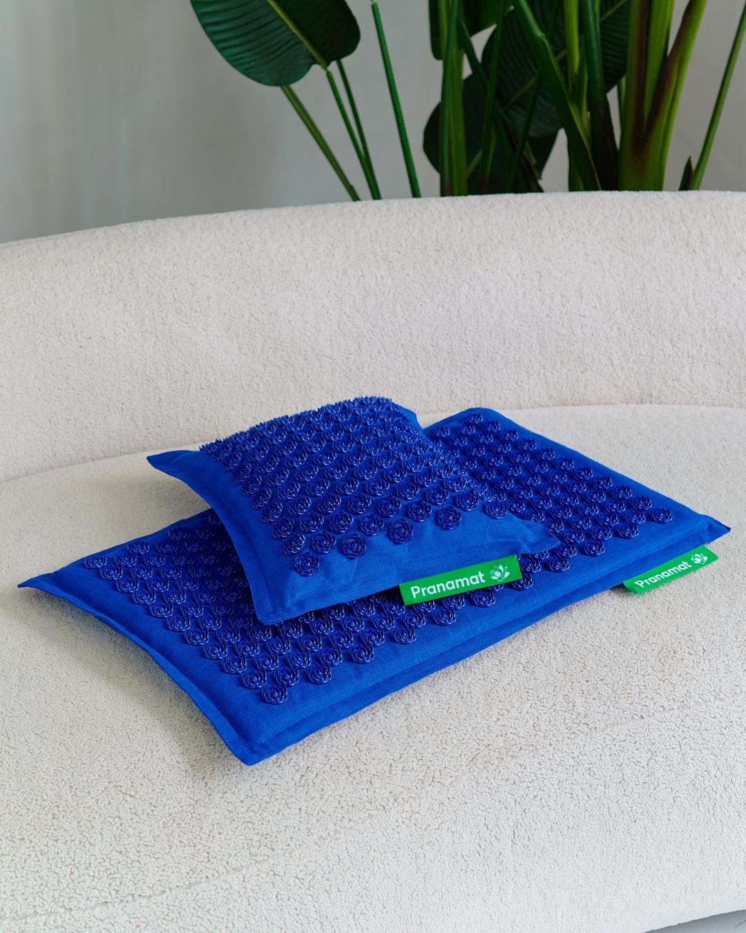 Mat + Kussen (Monaco Blue)