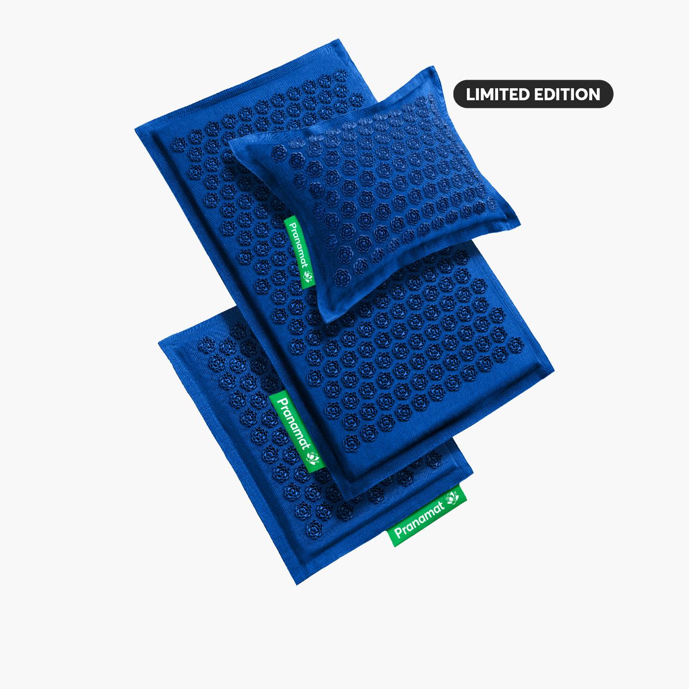 Pranamat Set Mat + Kussen + Mini (Monaco Blue)