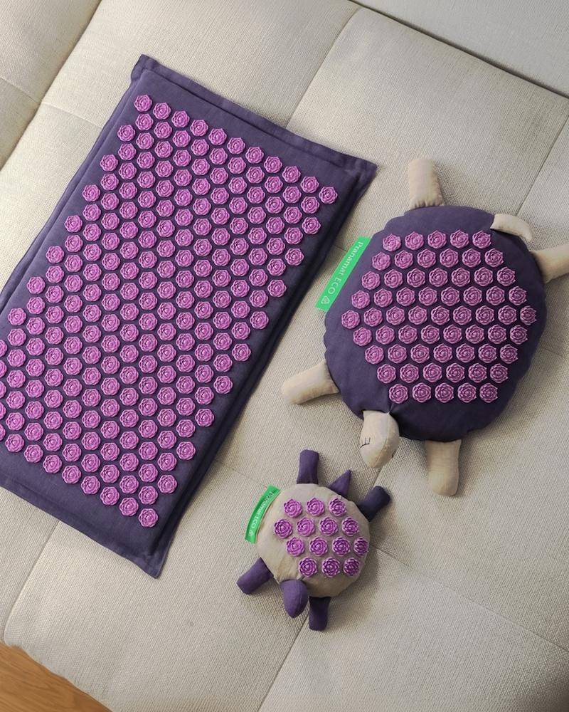 Pranamat Mat +Schildpad + Mini + Grote Tas Violet & Violet