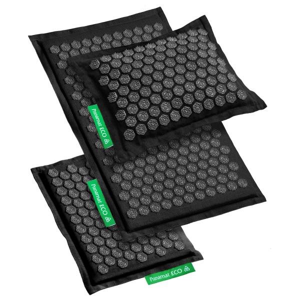 Pranamat ECO Set (Pranamat ECO + PranaPillow + Mini Mat) Black Edition